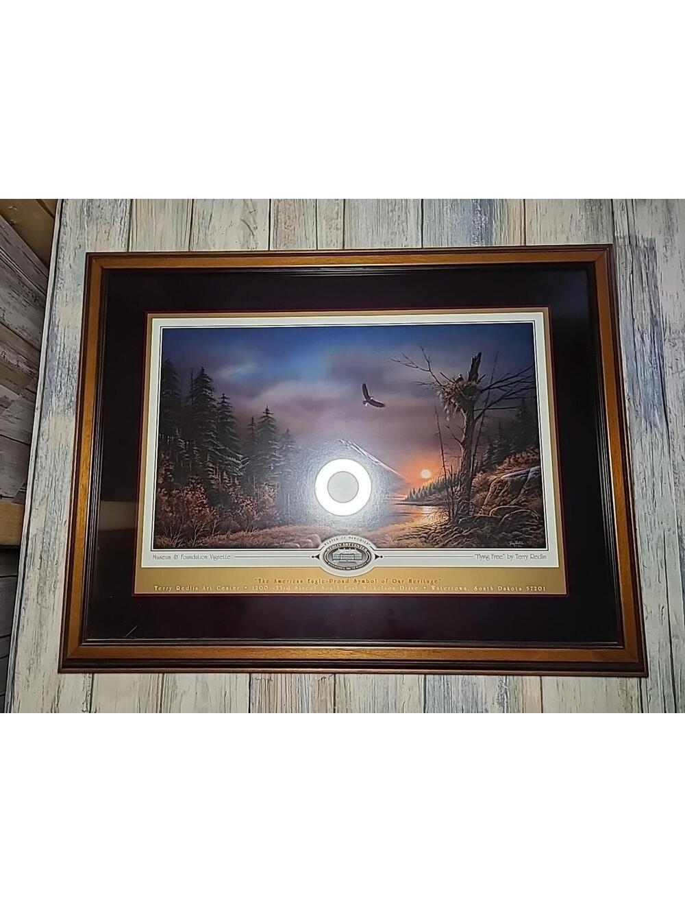 Flying Free By Terry Redlin  American Eagle Proud Symbol Of Our Heritage 17x 14